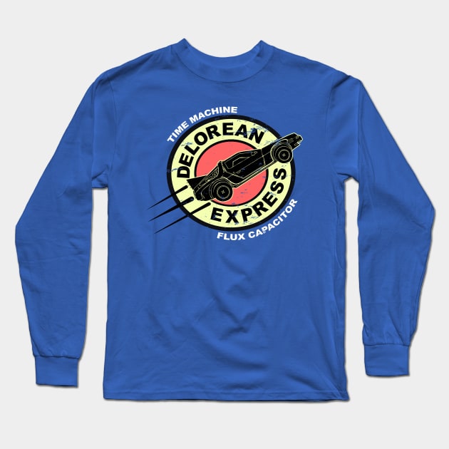 Delorean Express Long Sleeve T-Shirt by Melonseta